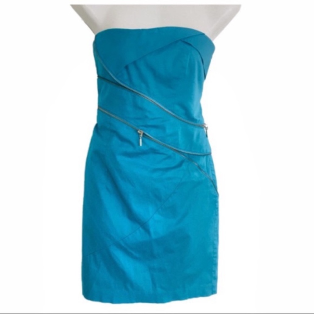 BEBE STRAPLESS MINI DRESS XS BUILT-IN BRA